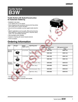 B3W-1000 datasheet  